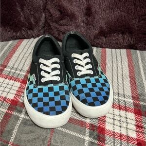 Hurley Shaka Lace up Blue Checkered Multicolor Casual Shoes Size 6